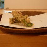 天ぷら　安住 - アスパラ