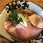 中華そば 先﨑 - 地鶏中華そば(醤油)