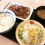 Matsuya - 豚バラ生姜焼L定食並￥740
