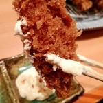 とんかつ檍 - カキフライ　リフト！
