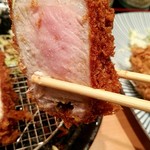 とんかつ檍 - 特ロースカツ　リフト！