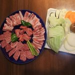 鶴や - 焼肉大皿セット　3580円