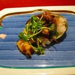 鉄板焼 織部 - 活鮑の踊り焼