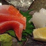 銀座 いっぱし - お造りは金目鯛とイカ
