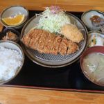 Tontei - やまと豚ロースかつ定食松(120g)にかにグラタンコロッケ