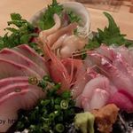 季節の旨いものと酒 さわ - 刺身3種盛り