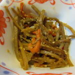 酒蔵 力 - お通しはきんぴらごぼう
