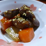 民宿ふじや - 白こんにゃく、人参、鶏ハツ。