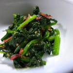 民宿ふじや - ほうれん草。地物。