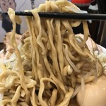 麺屋 歩夢 - 【2018.4.15】加水率やや高めの中太麺。