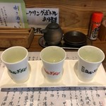 日本酒うなぎだに - 日本酒３種飲み比べ