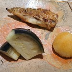 鮨 さいとう - のどぐろに水ナス、大根おろし