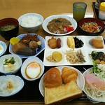 駿河健康ランド - 朝食ﾊﾞｲｷﾝｸﾞ1080円