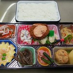 福山まるたま - まるたま弁当 税込410円 ハムカツと玉子豆腐（2018.04.17）