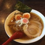 麺や 紡 - 淡成ラーメン + 味玉子