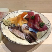 鮨 なかがわ - 刺身（鳥貝 + 青柳 + 鰹）