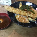 谷町 一味禅 - 海老穴子天丼（穴子天1個、海老天2個）（￥900）