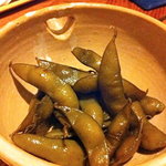 隠家 あわい - 枝豆の古漬け…うまい！