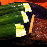 隠家 あわい - 行者ニンニクみそ焼き