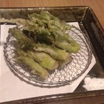 鰻・季節料理 明 - たらのめ天ぷら