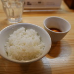 自家製麺 くろ松 - 卵黄のうに醤油漬ごはん