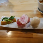 自家製麺 くろ松 - 特級 白醤油つけ麺