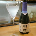 鮨松榮 - 獺祭 磨き二割三分 発泡にごり酒（山口県）