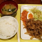 スカイ - Aランチ　生姜焼セット
