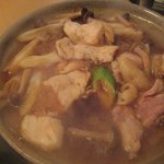 飯田橋 鳥花 - 鶏すき焼きは地自分でぐつぐつ作ります。
