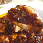 四川料理 桃源郷 - 食べ過ぎ太り過ぎ仕様の四川麻婆豆腐♪のアップ【２０１６年４月】