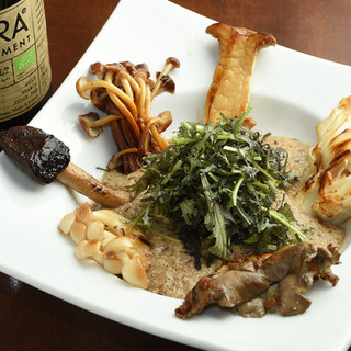 山口県産直送の自然薯・色々な木の子・国産大豆ミート・塩麴豆腐