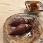 日本橋蛎殻町 すぎた - ホタルイカの味噌漬け 雲丹佃煮