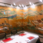ふれんち茶懐石 京都福寿園茶寮 - 内観  金屏風のある半個室