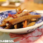 純手打ちうどん 利休  - 持ち帰りキンピラ