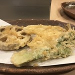 天ぷら　安住 - 土の香りが出色の蓮根