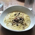 nobu - ベーコンときのこの味噌クリームパスタ 850円