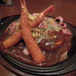 スパゲッティハウス シェフ - スペシャルデラカンB（表にはエビ!!!)