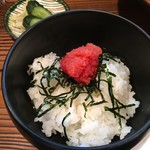 釜あげ饂飩 楽 - 明太ご飯