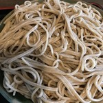 十割そば ひまわりの種 - セットのお蕎麦。