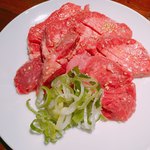 焼肉包菜・牛鉄鉄韓 - 厚切り生タン塩 1350円