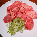 Yakiniku Housai Gyuutetsu Tekkan - 厚切り生タン塩 1350円