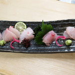 鮨でですけ - お造り５種盛り合わせ
