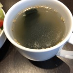 信波屋 - わかめスープ！美味しい！細長いカップで、わりとタップリ！