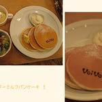 パンケーキママカフェ VoiVoi - クラシック・バターミルク・パンケーキ（左の写真はセットです）