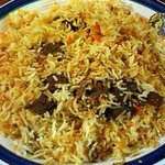 マトン肉入りビリヤニ