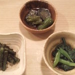 りょうり屋 正 - 小鉢三種