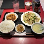 蓬莱春飯店 - H30.4　日替わり定食・野菜炒め