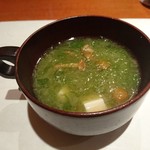 元 - あおさなめこ汁 2018年4月