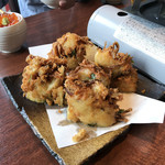 北の味紀行と地酒 北海道 - 浅利と筍のかき揚げ