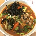 スープカレー トムトムキキル - ばら海苔をトッピングして